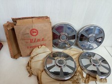 borchie originali inox Ulma nuove nos per Fiat 132 inserto grigio chiaro