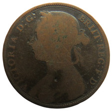 Moneta da un penny 1892 Regina