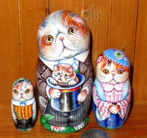 Bambole russe gatto - bambole, 3