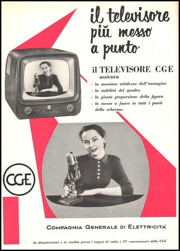 Pubblicita 1956 televisore - pubblicita',