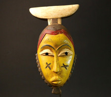 Maschera africana Baule legno