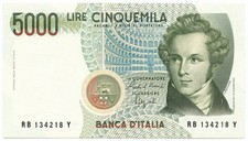 5000 LIRE BANCA D'ITALIA