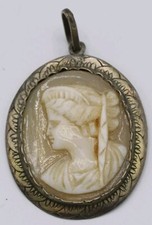 Antico Cammeo Inizi 900 Montato Su ARGENTO - Alta Qualità 