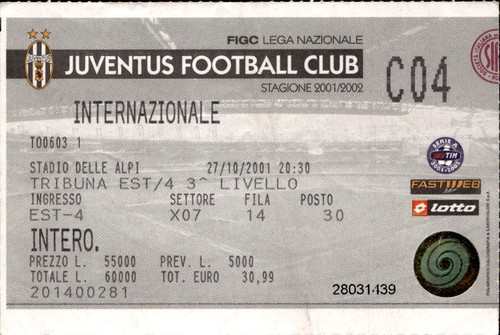Biglietto juventus football - biglietto,