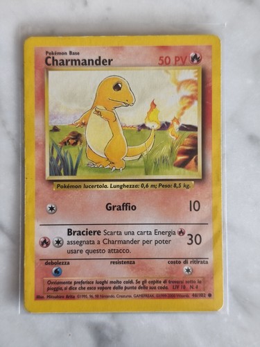 Carta pokemon charmander - carta, prima