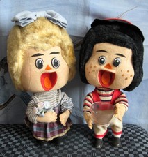 COPPIA PUPAZZI PERSONAGGI CAROSELLO PANNOLENCI ANNI '60