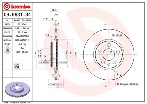 Set freni disco - set, brembo