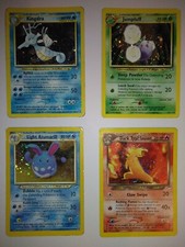 Pokemon Set Neo Genesis/ Destiny - Lotto 4 Carte Dark Typhlosion/Light Azumarill