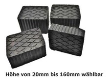 4x supporti per piattaforma elevatrice piastra in gomma blocco in gomma supporto protezione soglia cric