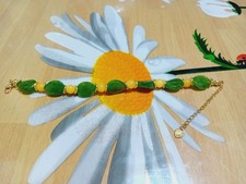 Braccialetto donna Con Pietra Giada E Citrina 