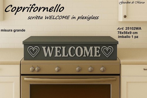 Coprifornello grande grigio - grande,