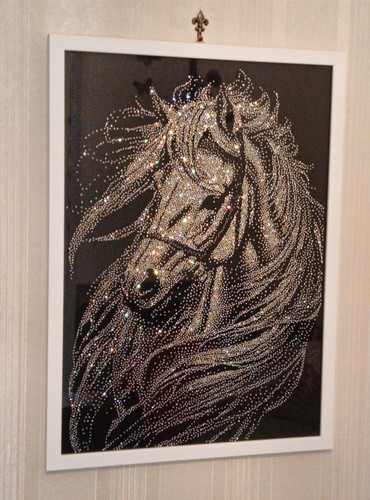 Quadro cavallo con strass - quadro,