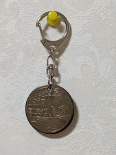 Portachiavi Goemon Ishikawa Lupin il terzo in metallo argentato, da collezione