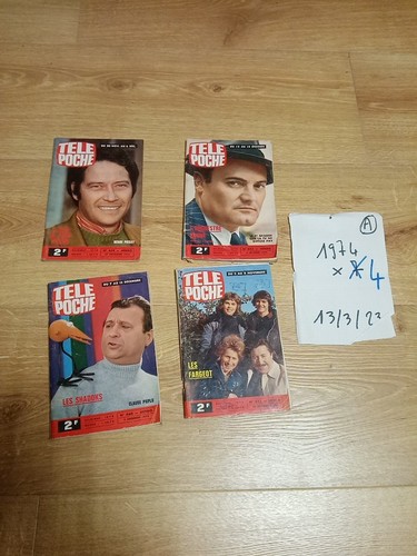 Lot magazines 1974 télé - tv,