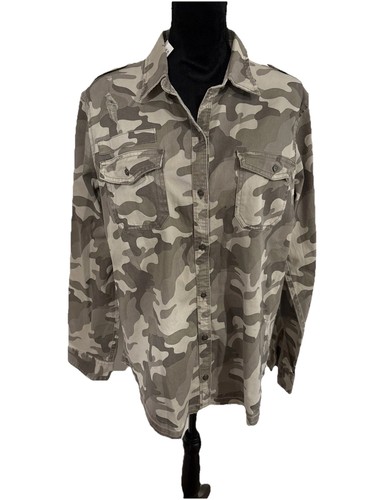 Camicia donna mimetica con