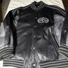 Rara giacca pelle bomber Y2K