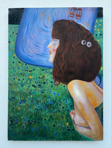 Dipinto olio tela - tela, gustav