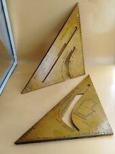 Coppia rapportatori squadre anni 60" da SARTORIA Le grand Chic Giuseppe Perazzol