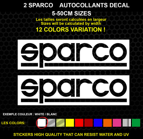 Sparco adesivi decalco vera - adesivi,