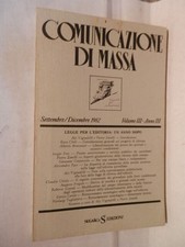 COMUNICAZIONE DI MASSA Aljs Vignudelli Pietro Zanelli Sugarco edizioni 1982 di