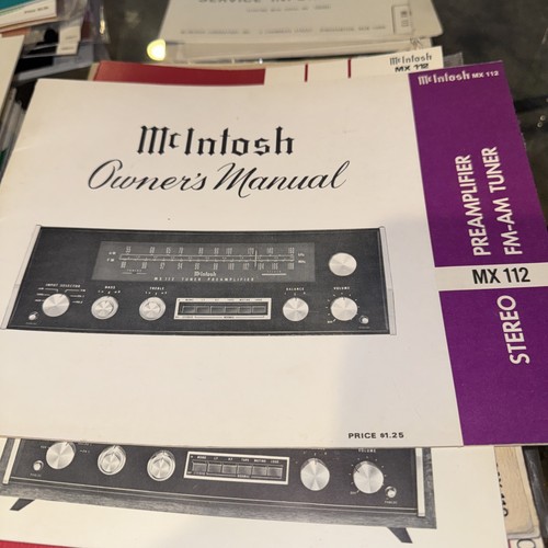 Mcintosh 112 fm - mcintosh, am/fm