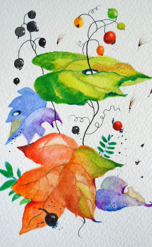 Frutti autunno quadro - "frutti, d'autunno"
