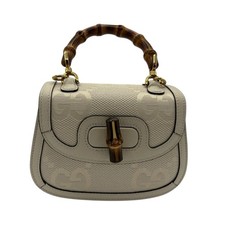 Borsa mini Gucci Giant Monogram Bamboo 1947-LIMITED EDITION
