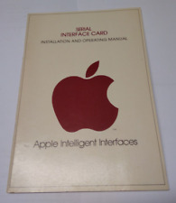 030-0012   APPLE II Manual Serial Card x APPLE II, II Plus, IIe, IIc, IIgs -1979