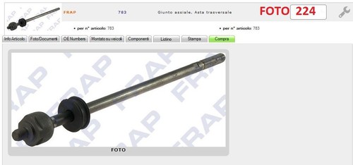 783 testina snodo - 783, braccio