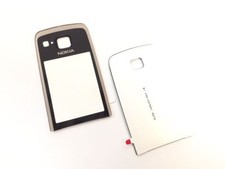 Vetro display originale Nokia 6600 Fold vetro anteriore argento silver NUOVO