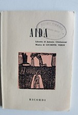 AIDA MUSICA DI GIUSEPPE VERDI - LIBRETTO D'OPERA