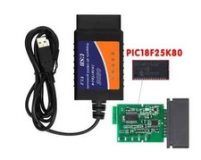 ELM 327 V 1.5 MODIFICATA CON MULTIECUSCAN PIC18F25K80 no resistenza OBD2 USB CAR