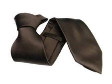 CRAVATTA marrone TINTA UNICA
