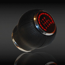 ALFA   Pomello di cambio in pelle retroilluminato 6 velocità led rosso