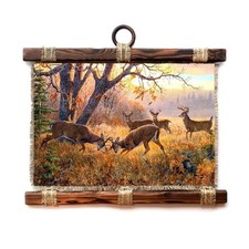 Cervo arte da parete rotolo in