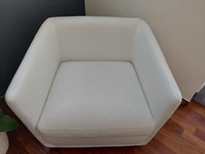 poltrocina bianca Chateau d'ax sfoderabile da salotto. Mai usata