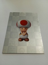 SUPER MARIO TRADING CARD COLLECTION PANINI 2022 SILVER CARD TOAD n 166 NEW