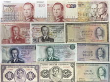 BANCONOTE LUSSEMBURGO - STILE E BANCONOTA A SCELTA - LUSSEMBURGO