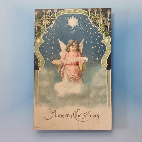 Art nouveau angel postcard - nouveau,