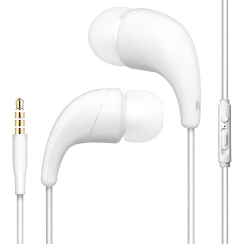 Auricolari 5mm colore bianco - auricolari,