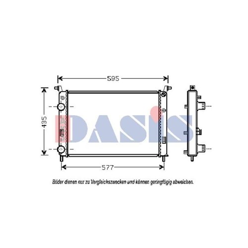 Aks dasis radiatore motore - aks,