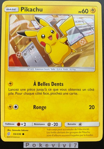 Carte pokemon pikachu 236 - carte,