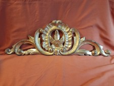 Cimasa In Legno Foglia Oro