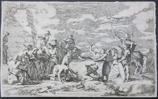 stampa antica Salvator Rosa