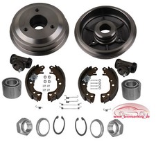 Peugeot 106 - Tamburi Freno per Cerchi 3 Fori Set Accessori Posteriore