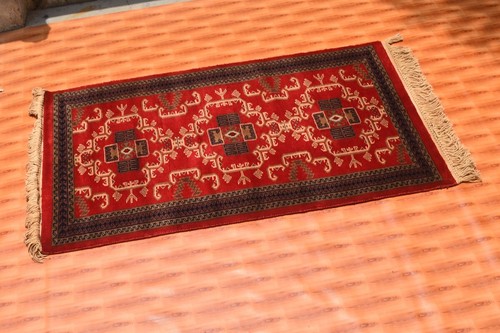 6x4 hand knotted afghan - knotted,