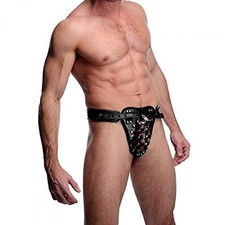 SADOMASO COSTRITTIVO perizoma uomo sexy intimo cintura castità BDSM sex lingerie