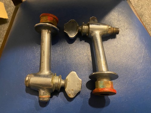 Vintage pair chrome metal - vintage,
