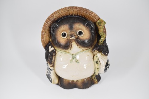 Shigaraki ware tanuki figurine - shigaraki,