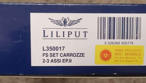 Liliput set tre carrozze - fs,